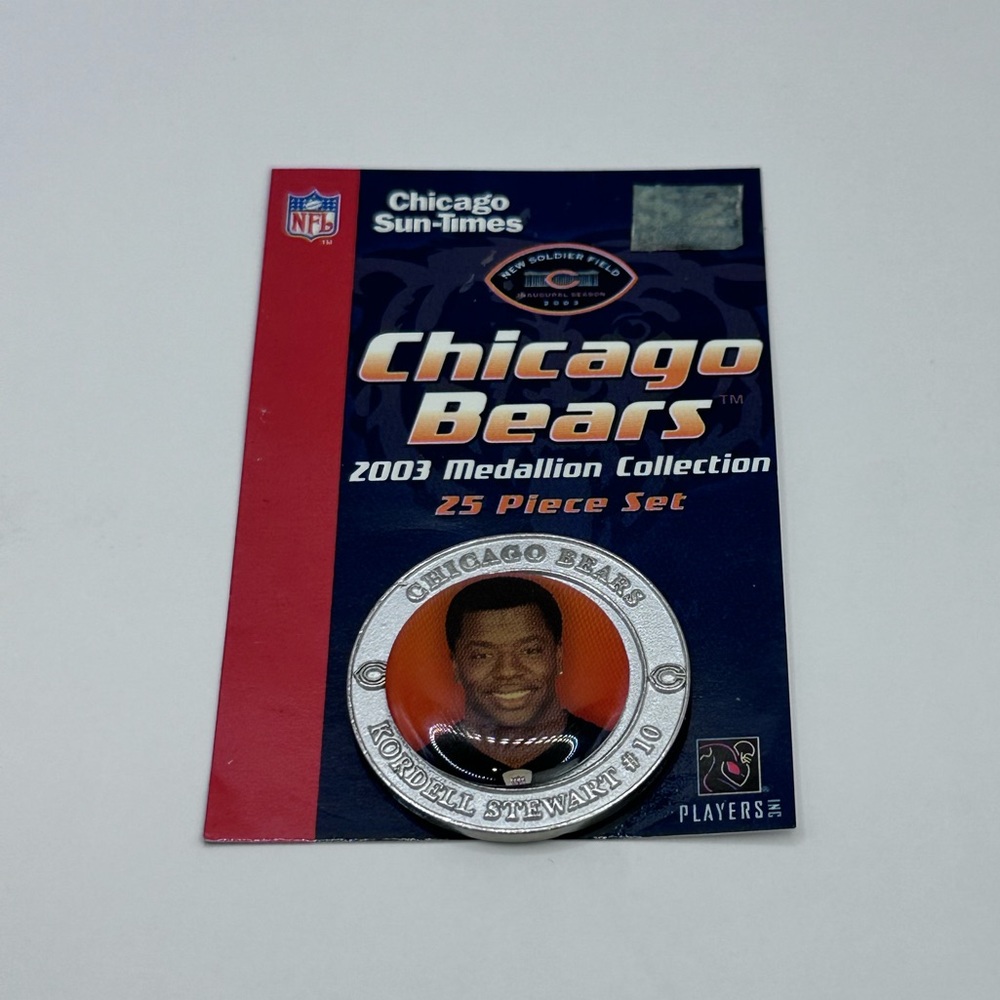 Chicago Bears 2003 Medallion Collection Limited Edition Kordell Stewart #10